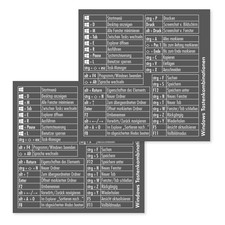 2er Set Shortcuts Aufkleber