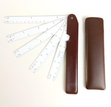 Vintage Aristo 1323 Fächerlineal klappbar Technik Maßstab Lineal Germany...