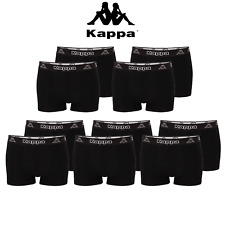 Kappa 4-6-10er Pack Boxershorts Unterhosen 95% Baumwolle Schwarz Gr. M - 2XL NEU