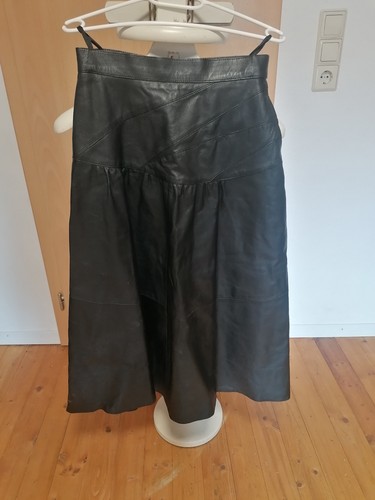 Schwarzer lederrock 38 - schwarzer, gr.38