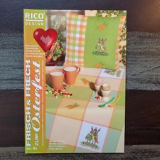 Kreuzstich, Frisch&Frech, Ostern, 27 Stickideen, 42 S., Zählmuster, Rico Design