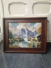 Antik Gemälde Signiert  (31 x