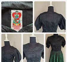 SALZBURGER DIRNDL??schwarz grün??Seide??Gr.34
