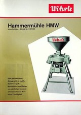 240338) Wöhrle Hammermühle HMW Prospekt 11/1969