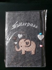 Mutterpasshülle aus filz mit - filz,