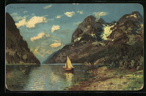 Künstler norwegen - künstler-ak,