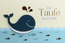Grußkarte zur taufe taufkarte - zur,