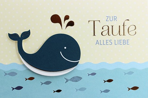 Grußkarte zur taufe taufkarte - zur,