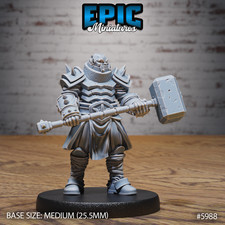 Miniature dark orc - d&d,