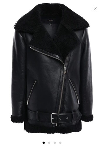 Shearling jacke mantel maje - shearling,