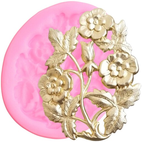 Silikonform blume relief - 1,
