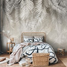 Palme Laub Blätter Natur VLIES FOTOTAPETE 3D WOHNZIMMER TAPETE WANDBILD XXL