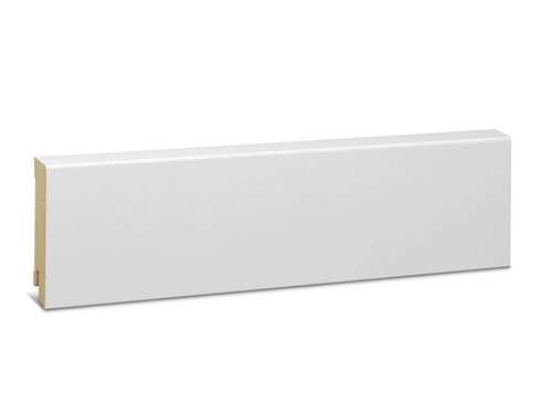 Sockelleiste weiß mdf modern - weiß,