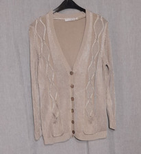 BLUHMOD Damen Strickjacke Cardigan Gr. L  Jace kFeinstrick Weste beige