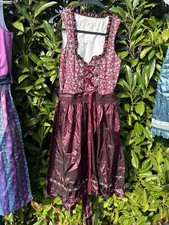 Esmara NEU Rot Bordeaux weiß weiß mit Schürze Gr. 36-38 S-M