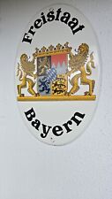 ORIGINAL - "Freistaat Bayern" Emaailschild 50 x 35 cm  TOP