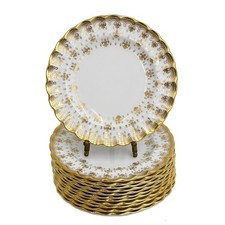 12 Spode England Gilt