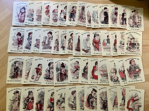 Happy families playing cards - happy,
