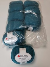 NEU 450gr Gedifra Extra Soft Merino 9x 100% Merinowolle Extrafein Türkis Wolle