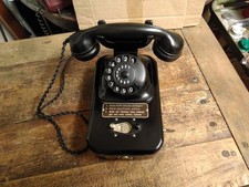 sehr gut erhaltenes Telefon Tischmünzer Wählscheibe Post W55