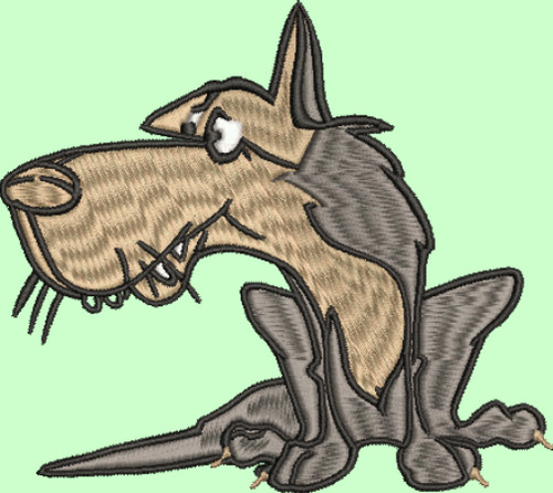 Stickdatei wolf stiche - :,