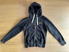 Superdry Orange Label Kapuzenpullover Herren Jacke grau Gr. S - guter Zustand