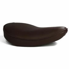 Motorrad Solositz Einzelsitz Sitzbank Sattel dunkel braun Choppersitz Bobbersitz