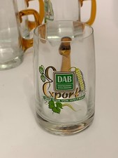6 x DAB Export Dortmunder Actien-Brauerei 0,2l Bierkrug / Glas