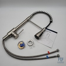 SREWOHS PRO Wasserhahn Küche Ausziehbar - Hochdruck Mischbatterie Küchenarmatur 