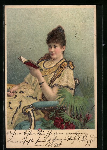 Fräulein gelben kleid - im,