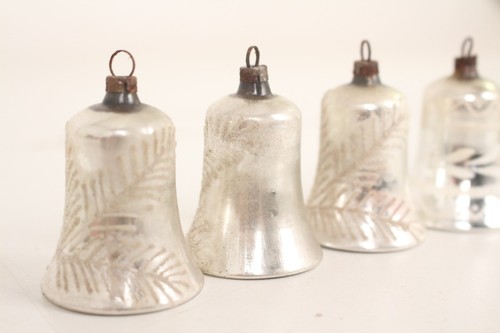 Glocken bells silber bemalt - bells,