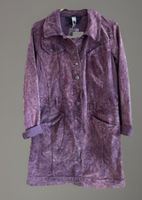 Tredy ® Cordmantel Gr. 38. Lila/Mauve,Ziernieten und Metallknöpfe ,Jacke Mantel