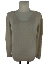 IRIS VON ARNIM Pullover - 100% Kaschmir - 36 - S - creme - Zopfmuster - TOP