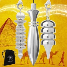 Ägyptisches Pendel-Set – 3er Pack Thot ISIS & Osiris – Radiästhesie Pendel fü...