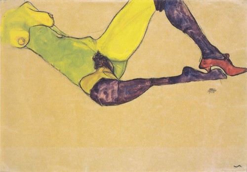 Egon schiele liegender - egon,