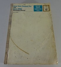 Workshop Manual Rover P6 3500 + 3500 S V8 from 09/1969