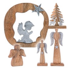 Dekofigur Engel Holzfigur