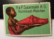 H. & P. Sauermann – Kulmbach – München - Kolonialismus / Reklamemarke