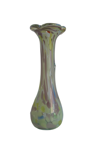 Vintage glasvase spatter - glasvase,