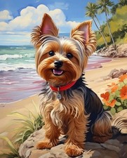 Diamantmosaik York Hund am