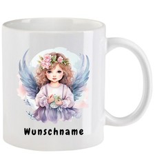 Tasse mit Engel aquarell  Teil