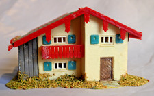 Faller Berghaus Bauernhaus mit rotem Balkon und Plumpsklo Spur N