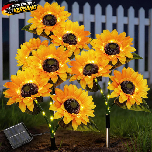 Solar gartenlichter set mit - set,