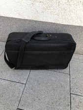 Reisekoffer Anzugtasche  Leder Schwarz ca. 58 X 36 x14 Vintage