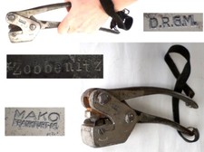 Prägezange Deutsches Reich WWII D.R.G.M Deutsche Reichsbahn Zobbenitz 2.WK DDR