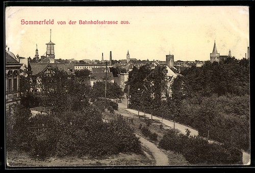 Ansichtskarte sommerfeld - ansichtskarte,