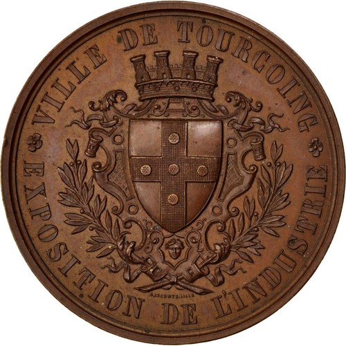 Frankreich medaille second - frankreich,, medaille,