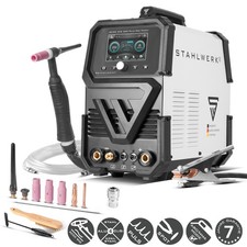 STAHLWERK Schweißgerät AC/DC WIG 200 Puls Pro Touch – ARC/MMA/E-Hand-Inverter