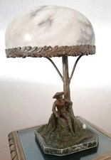 jugendstil lampe tischlampe 1900 - 1910. König Friedrich II. von Preußen.