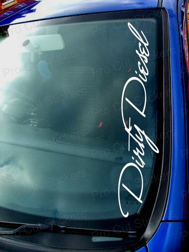 Dirty diesel windschutzscheibe - diesel,